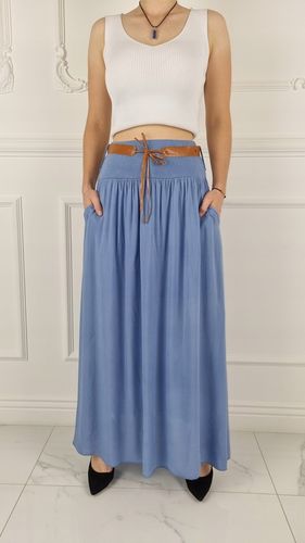 ZWIEWNA DŁUGA SPÓDNICA MAXI DO KOSTEK BOHO DAMSKA na Arena.pl