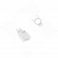 Ładowarka sieciowa GaN 45W dwa USB-C z kabelem do Samsung Galaxy S22 Ultra