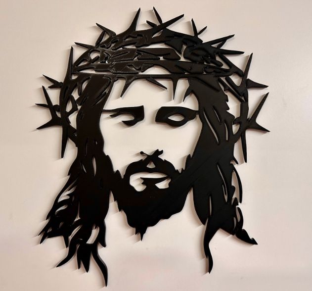 Nowoczesna dekoracja ścienna 3D Jezus - 25 cm zdjęcie 10