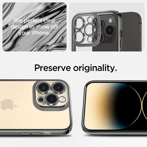 SPIGEN OPTIK CRYSTAL IPHONE 14 PRO CHROME GREY na Arena.pl