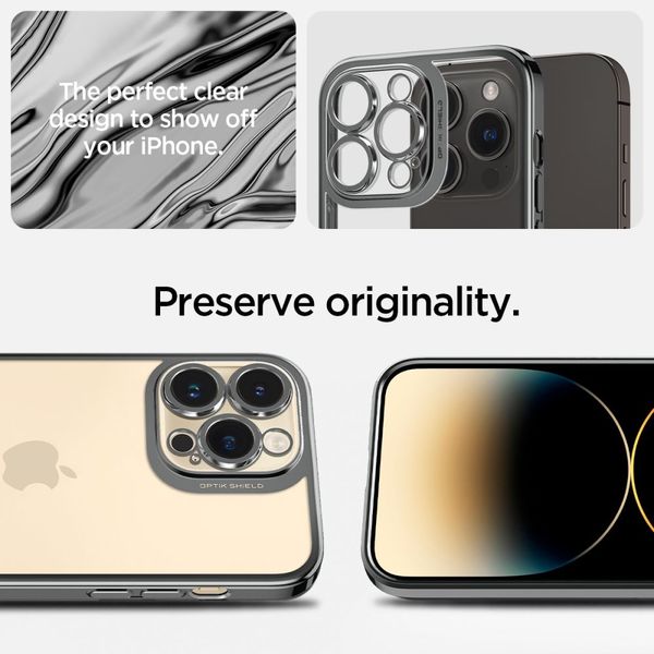 SPIGEN OPTIK CRYSTAL IPHONE 14 PRO CHROME GREY zdjęcie 9