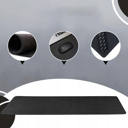 PODKŁADKA POD MYSZ GAMINGOWA NA BIURKO DUŻA 120*60 CM SKÓRA PU na Arena.pl