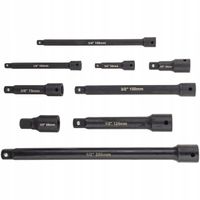 Zestaw przedłużek udarowych 1/4" 3/8" 1/2" 9 el. SilverTools CrV