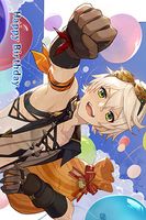 Pocztówka urodzinowa Genshin Impact