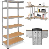 REGAŁ METALOWY MAGAZYNOWY GARAŻOWY DO SPIŻARNI 6 PÓŁEK 1050Kg