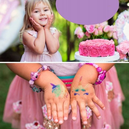 Tatuaże Brokatowe dla Dzieci Zmywalne Zestaw XXL 120 szablonów + GRATIS ! na Arena.pl