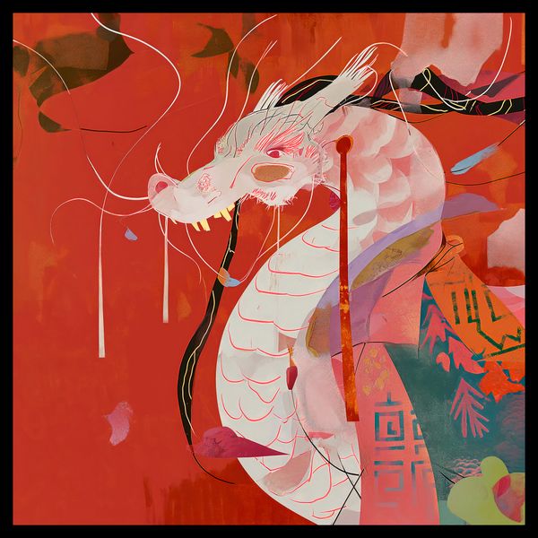 Plakat 60x60cm Orientacyjny Smok zdjęcie 2