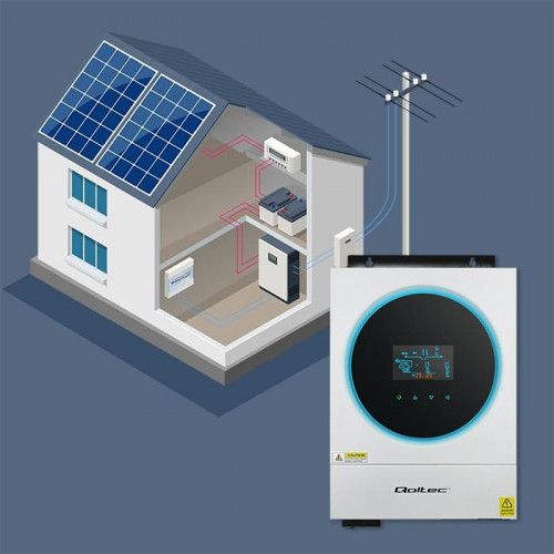 QOLTEC INWERTER 4KW OFF-GRID MPPT WIFI LCD BMS SINUSOIDALNY na Arena.pl