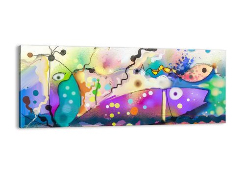Obraz Na Płótnie - Ryby Pastele  - 100X40 Cm - Ab100X40-4096 na Arena.pl