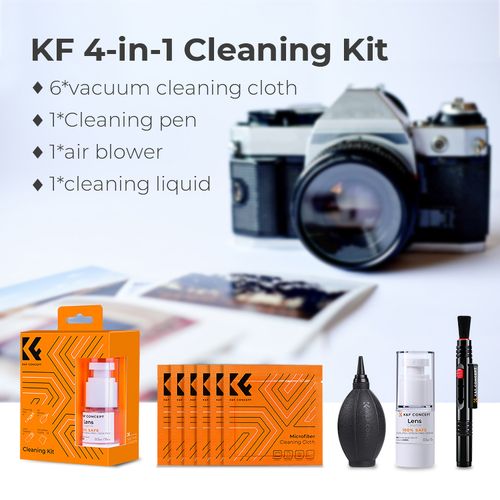 Zestaw czyszczący K&F Concept do optyki Cleaning Kit 4w1 na Arena.pl
