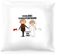 Poduszka personalizowana -  Podziękowania dla dziadków #01