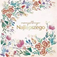 Karnet Kwadratowy, Retro Kwiaty