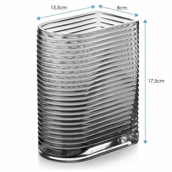 VASE/AH/CRAY/BLACK/8X17,5 zdjęcie 3