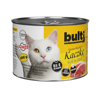 BULTI Puszka mielonka z kaczką dla kota 200g