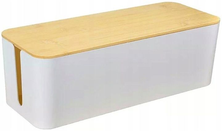 Elegancki POJEMNIK ORGANIZER schowane kable listwy zdjęcie 2