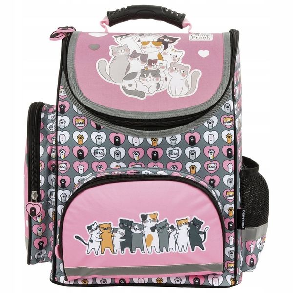 TORNISTER SZKOLNY DO 1 KLASY DLA DZIEWCZYNKI CLEO & FRANK Z KOTKAMI KOTKI zdjęcie 2