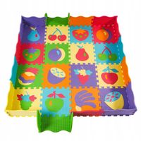 Mata piankowa puzzle edukacyjna dla dzieci na podłogę kolorowa Aga4Kids
