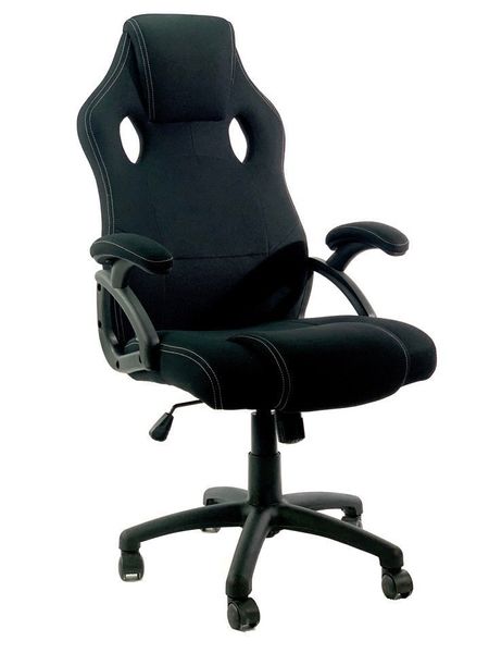 Fotel obrotowy do biurka CARRERA M BLACK FABRIC zdjęcie 3