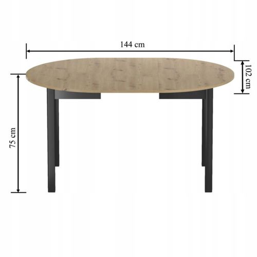st5-fx dąb artisan czarny na Arena.pl