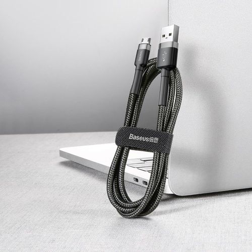 kabel usb do micro usb baseus cafule 2a 3m (czarno-szary) na Arena.pl
