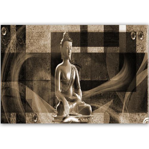 Deco Panel, Budda na geometrycznym tle 4 120x80 na Arena.pl