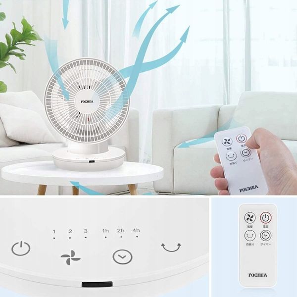 WENTYLATOR MOCNY BIURKOWY OSCYLACJE TIMER PILOT zdjęcie 7