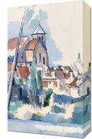 Obraz 30x50cm Church at Montigny, Paul Cezanne Vintage do Salonu