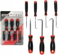 YATO ZESTAW 7 HACZYKÓW Z RĘKOJEŚCIĄ HAKI PODWAŻANIE SEPAROWANIE