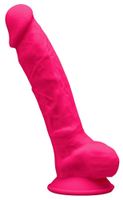 realistyczne dildo silikonowe silexd 18 cm różowe