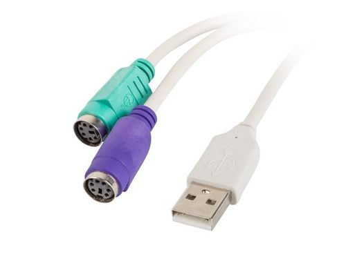 LANBERG Adapter USB -> PS/2 x2 biały na Arena.pl