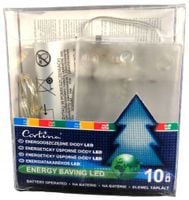 LAMPKI DRUCIKI 10 LED MIKRO LED NA BATERIE KOLOROWE NA BATERIĘ CHOINKĘ