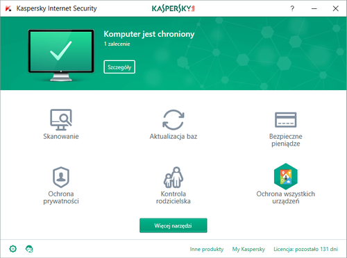 Kaspersky Internet Security 10 urządzeń / 2 lata na Arena.pl