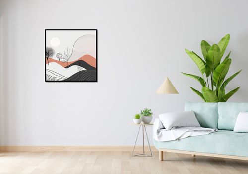 Plakat 70x70cm Półcień Widoku na Arena.pl