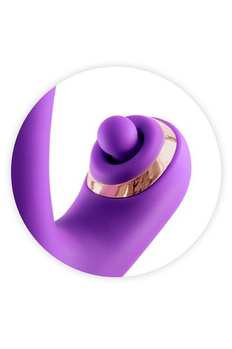 joyfully 3-in-1 rabbit vibrator with tapotem purple na Arena.pl