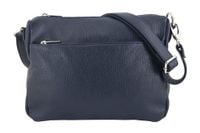 Torebka ze skóry naturalnej listonoszka - Granatowa