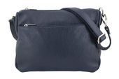Torebka ze skóry naturalnej listonoszka - Granatowa