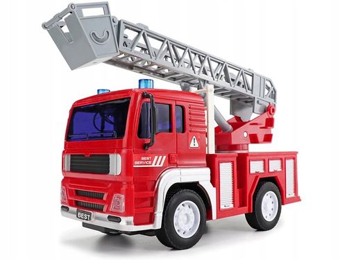 WÓZ STRAŻACKI STRAŻ POŻARNA ŚWIATŁO DŹWIĘK DRABINA na Arena.pl