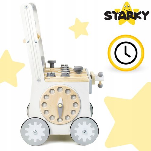 PCHACZ DREWNIANY CHODZIK JEŻDZIK DZIECI WARSZTAT ZESTAW MAJSTERKOWICZA 3w1 na Arena.pl