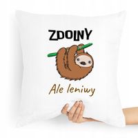 Poduszka Zabawny Prezent Zdolny Ale Leniwy Z Nadrukiem Ze Zdjęciem