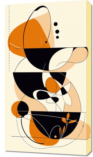 Obraz 50x90cm Taneczne Kręgi zdjęcie 1