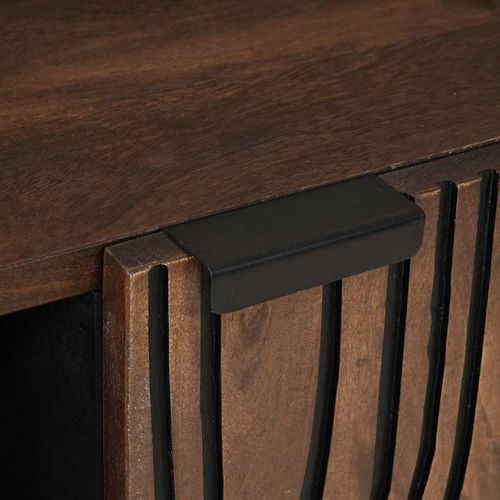 Szafka pod telewizor Brązowy 105 x 33 x 46 cm lite drewno mango na Arena.pl