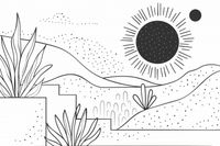 Plakat 91,5x61cm Linearny Pejzaż