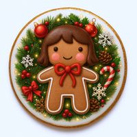 CIASTKO LUKROWANE MAMIK FAMILY RODZYNEK ROZ.L KOŁO RĘCZNIE ROBIONE