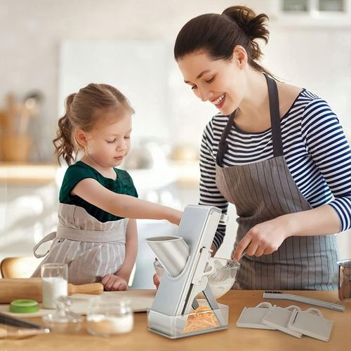 KRAJALNICA DO WARZYW Z POJEMNIKIEM I WYMIENNYMI NAKŁADKAMI TARKA na Arena.pl