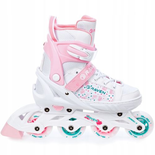 Rolki Regulowane RAVEN Rosi 28-32 Kółko LED na Arena.pl