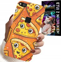 ETUI DO HUAWEI P9 LITE 2016 - SŁODKIE UŚMIECHNIĘTE PIZZE CASE + FOLIA