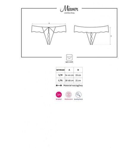 Miamor stringi otwarte L/XL na Arena.pl