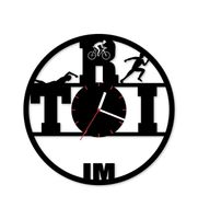 Zegar ścienny z płyty winylowej Triathlon IM 30.8