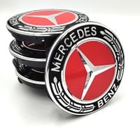 MERCEDES DEKIELKI na felgi zaślepki felg KAPSLE kołpaczki 75mm 4 szt.