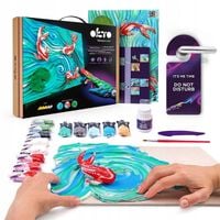 Zestaw Kreatywny Artystyczny Tworzenie Arcydzieła Dłonią "Koi Carps" OKTO